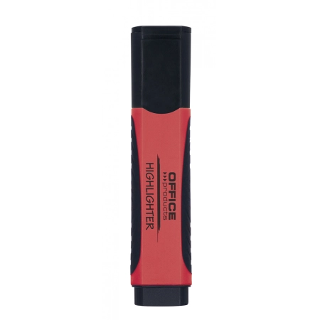 ZAKREŚLACZ OFFICE PRODUCTS Z GUMOWYM UCHWYTEM 2-5MM CZERWONY