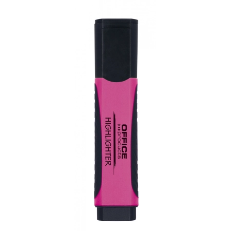 ZAKREŚLACZ OFFICE PRODUCTS Z GUMOWYM UCHWYTEM 2-5MM RÓŻOWY