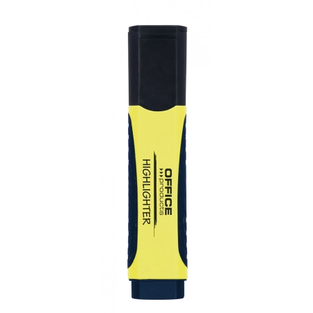 ZAKREŚLACZ OFFICE PRODUCTS Z GUMOWYM UCHWYTEM 2-5MM ŻÓŁTY