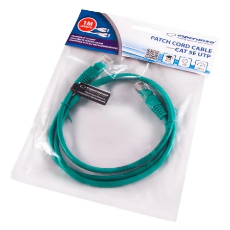 KABEL ESPERANZA UTP CAT 5E PATCHCORD 1M ZIELONY