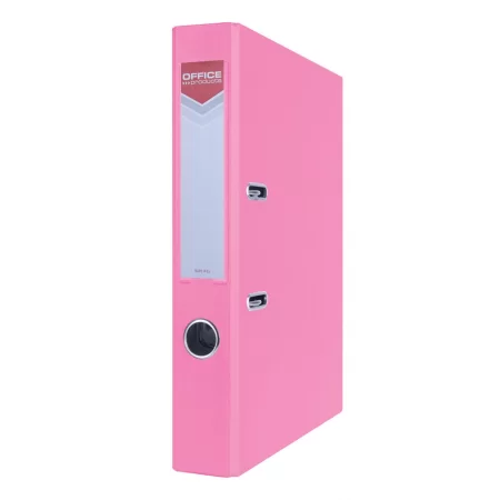 SEGREGATOR OFFICE PRODUCTS OFFICER Z SZYNĄ PP A4 55MM RÓŻOWY
