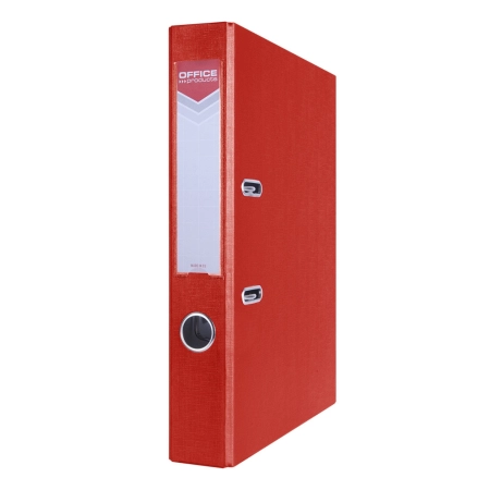 SEGREGATOR OFFICE PRODUCTS OFFICER Z SZYNĄ PP A4 55MM CZERWONY