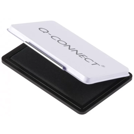 PODUSZKA DO STEMPLI Q-CONNECT Z TUSZEM 110X70MM METALOWA CZARNA
