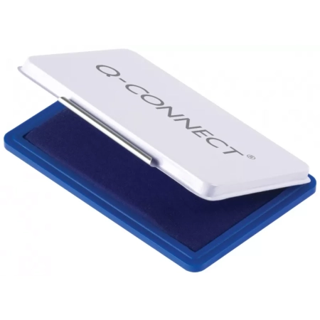 PODUSZKA DO STEMPLI Q-CONNECT Z TUSZEM 110X70MM METALOWA NIEBIESKA